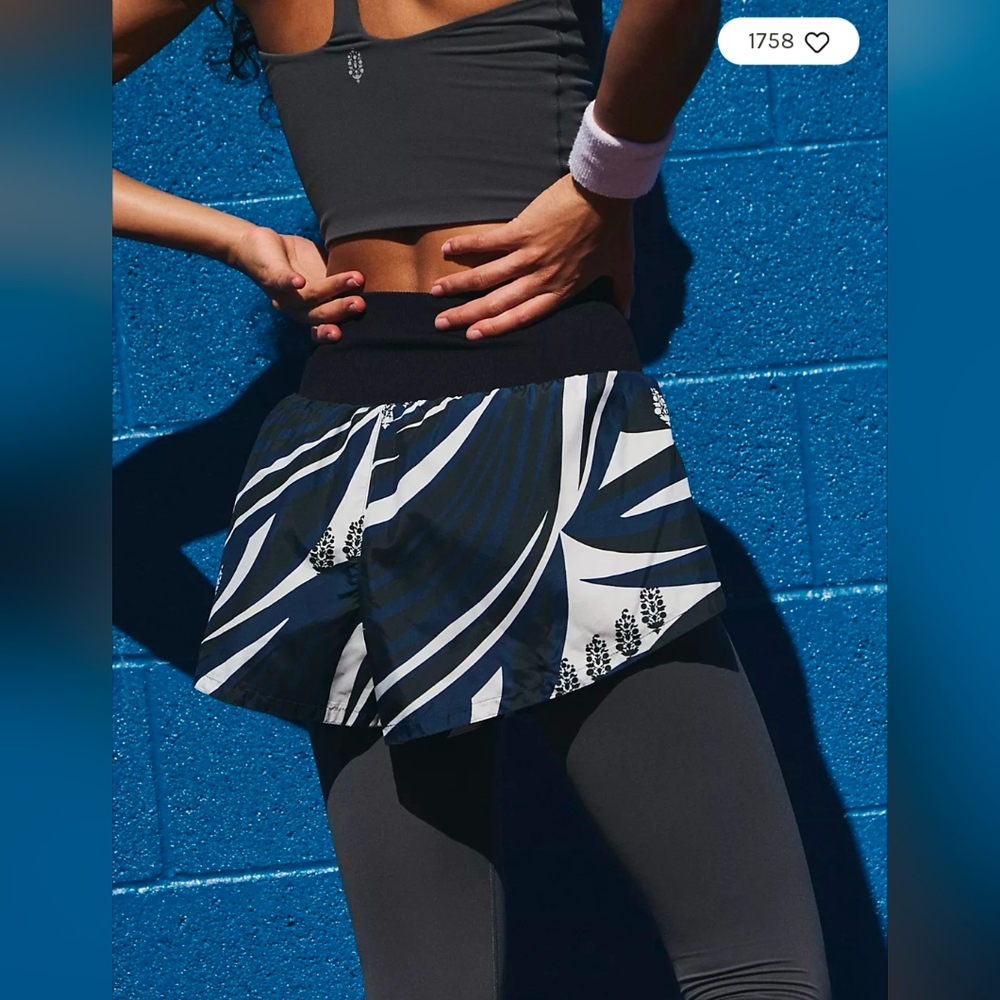 Free People Carpe Diem Printed Shorts